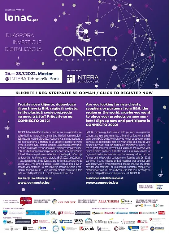 Konferencija Connecto, 26-28.juli 2022, Mostar