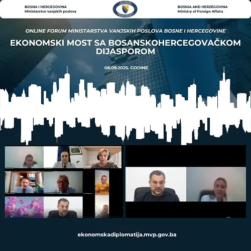 Održan prvi online forum „Ekonomski most sa bosanskohercegovačkom dijasporom“