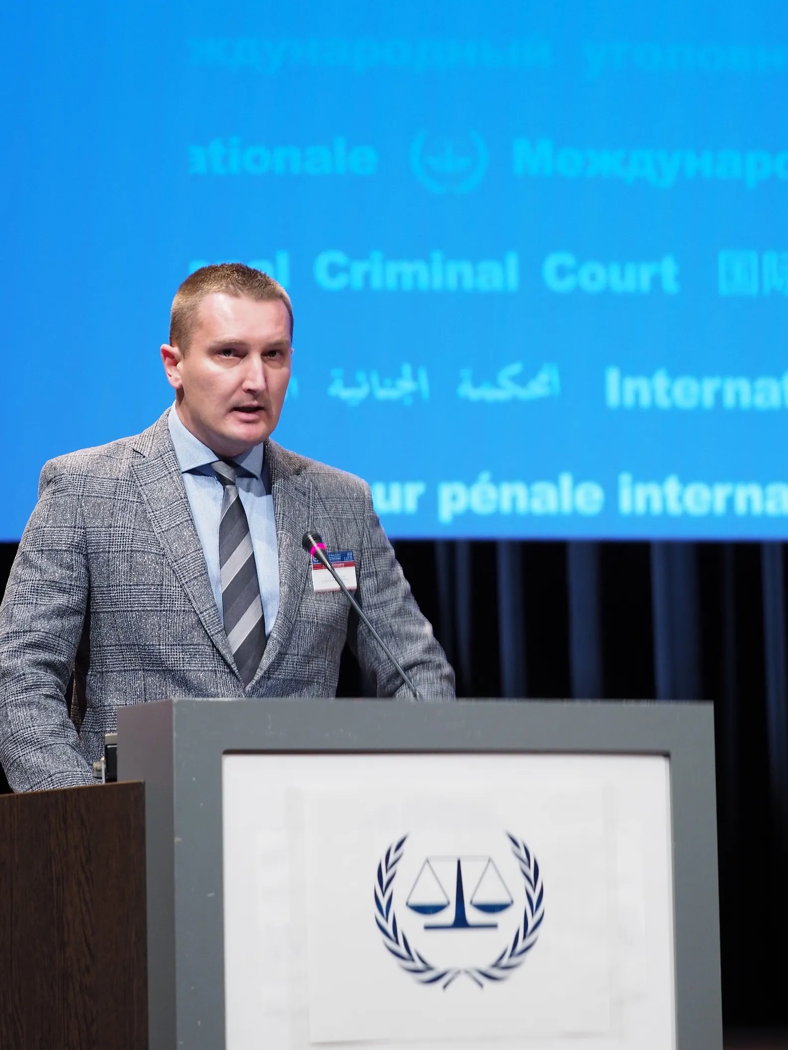 Ministar pravde BiH Josip Grubeša na skupštini zemalja Rimskog statuta