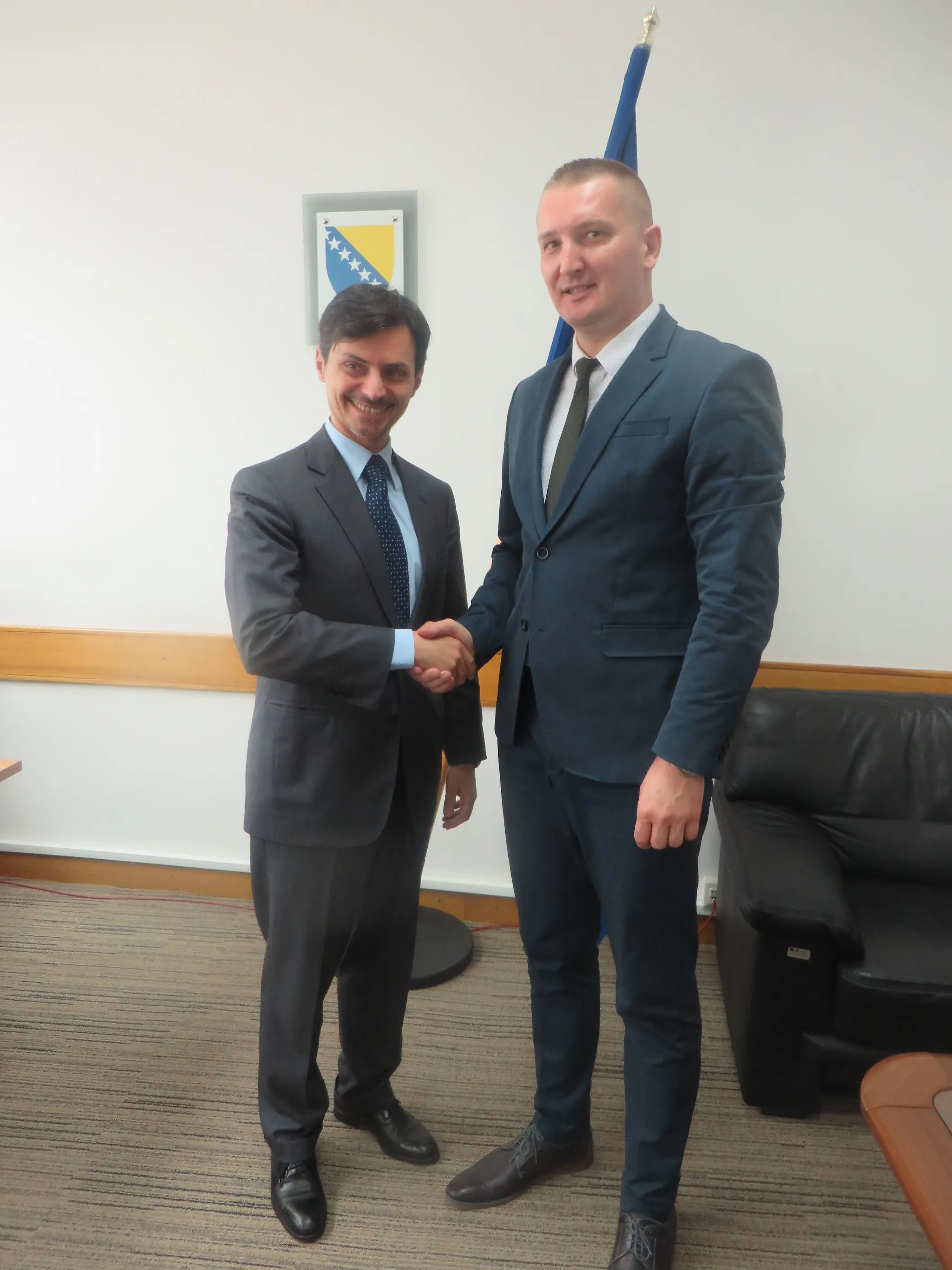 Ministar Grubeša razgovarao s veleposlanikom Italije u BiH 