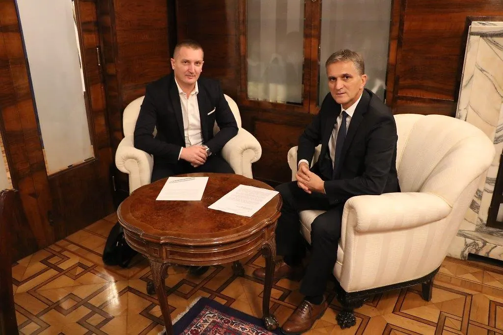 SASTANAK MINISTARA GRUBEŠE I MARIĆA U ZAGREBU 
 
