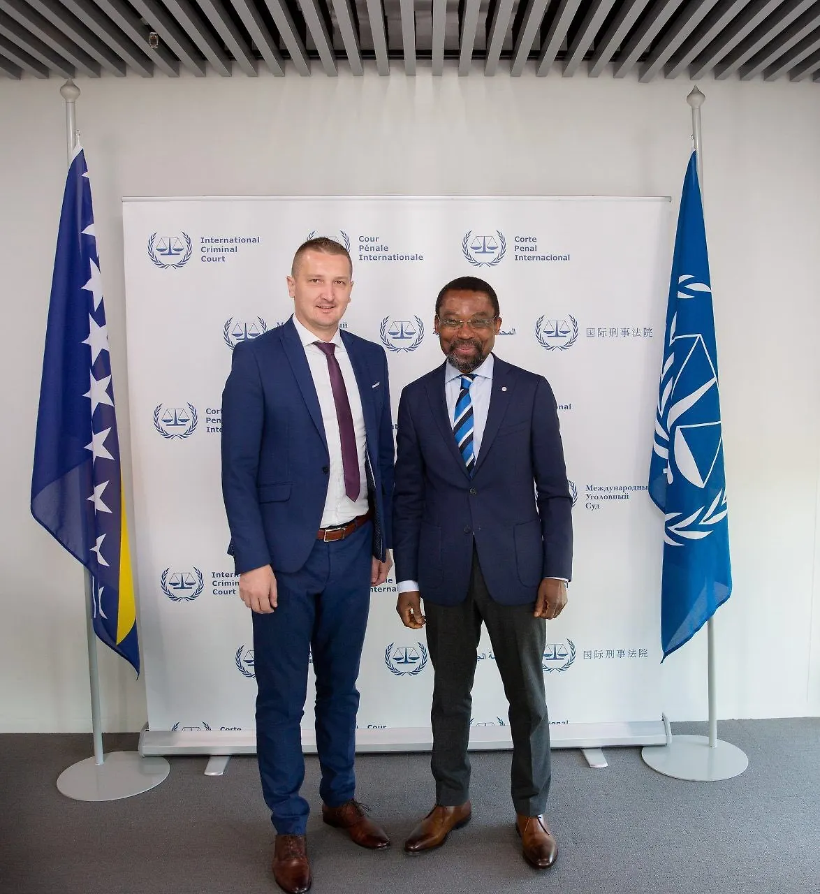 MINISTAR PRAVDE JOSIP GRUBEŠA U DEN HAAGU S ČELNICIMA MEĐUNARODNOG KAZNENOG SUDA 