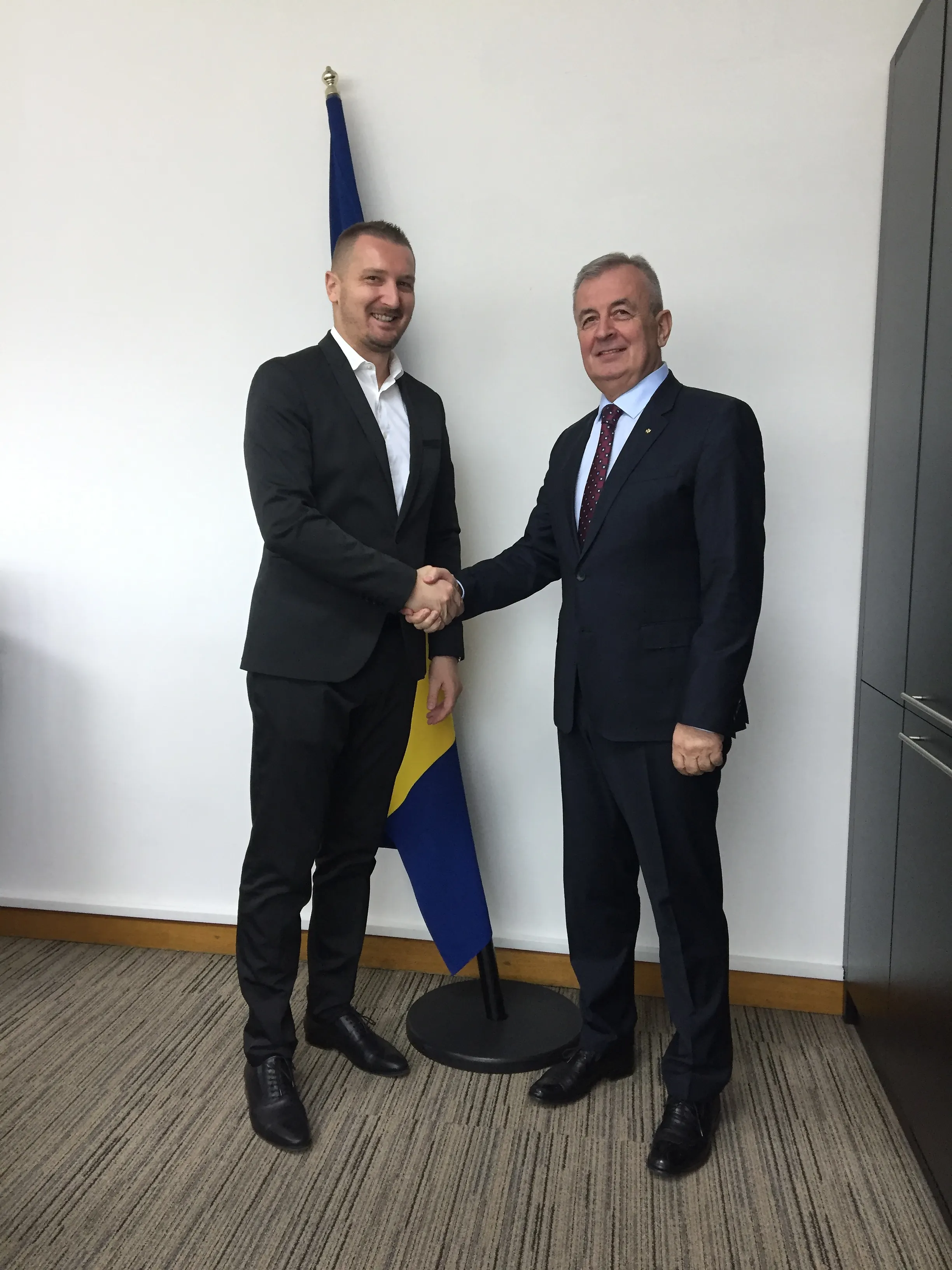 Sastanak ministra Grubeše s novoimenovanim veleposlanikom Crne Gore u BiH Stanišićem