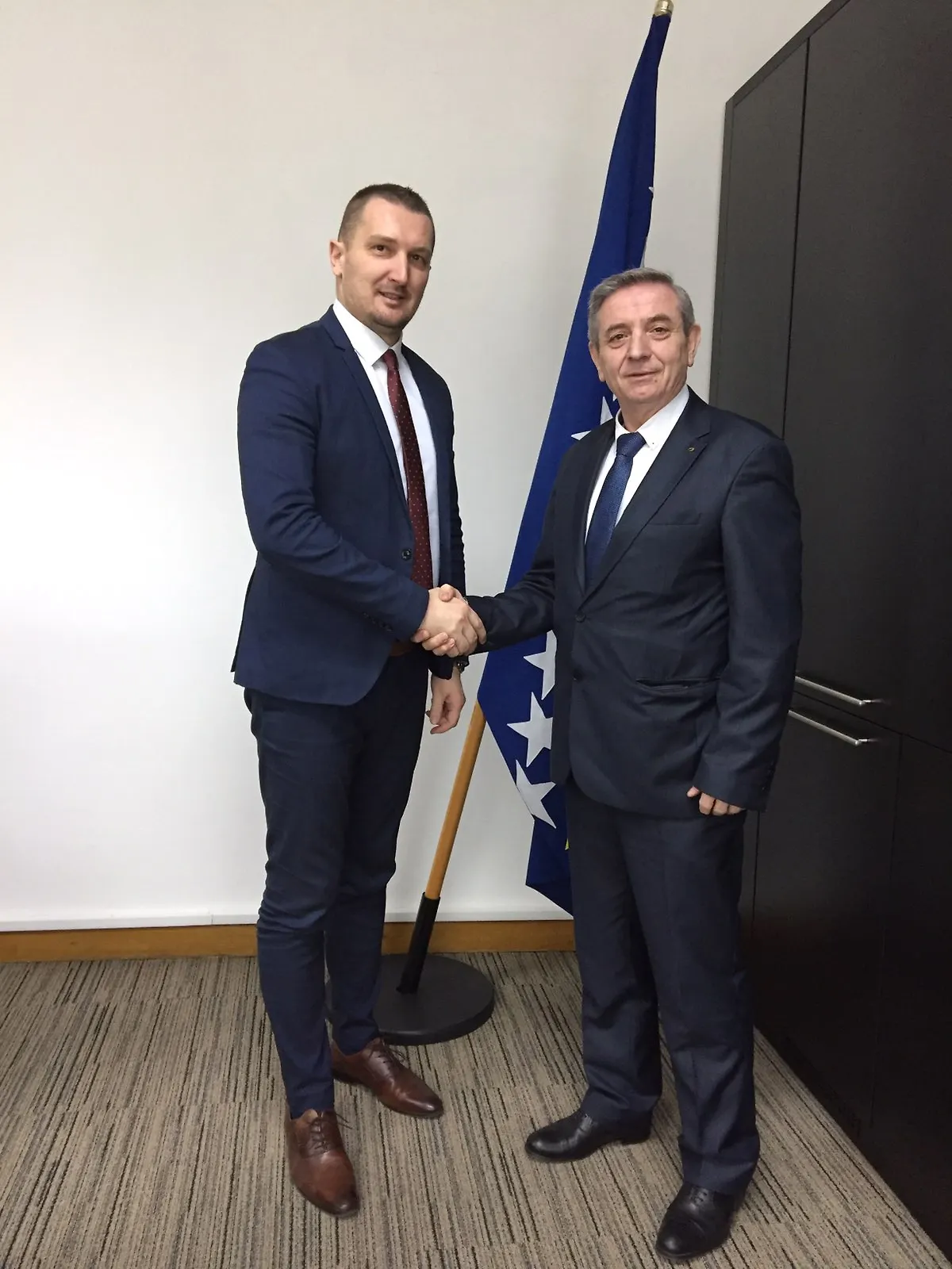 SASTANAK MINISTA PRAVDE, JOSIPA GRUBEŠE, S VELEPOSLANIKOM REPUBLIKE SJEVERNE MAKEDONIJE, EKREMOM EBIBI