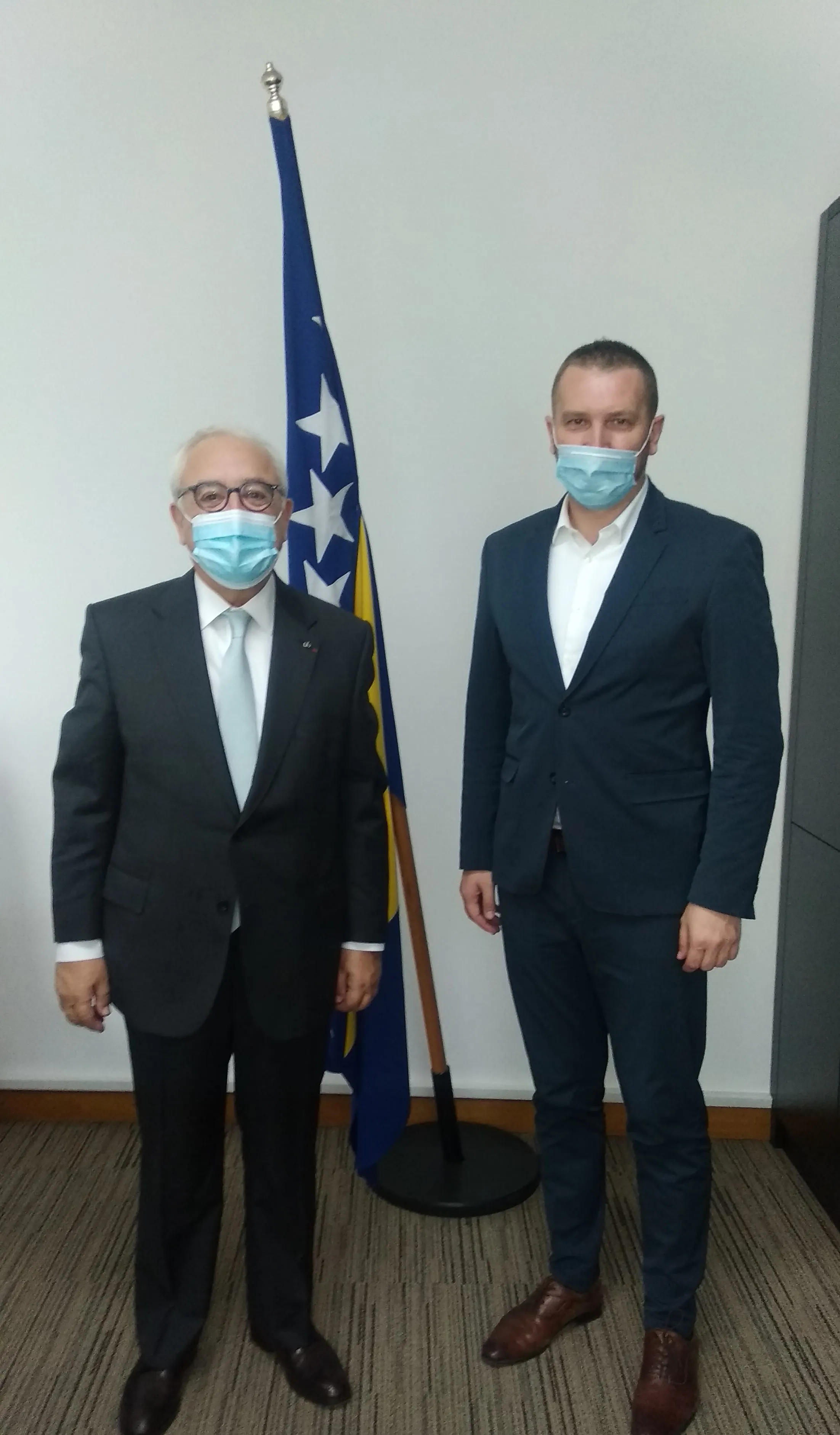 Ministar pravde BiH dr. Josip Grubeša sastao se sa direktorom i predsjednikom UO Europske organizacije za javno pravo  Spyridonom Flogaitisom