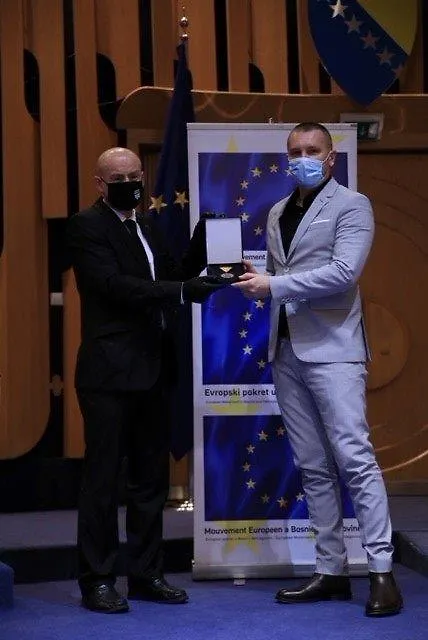 Ministar Josip Grubeša  dobitnik „Ordena Evropskog pokreta“