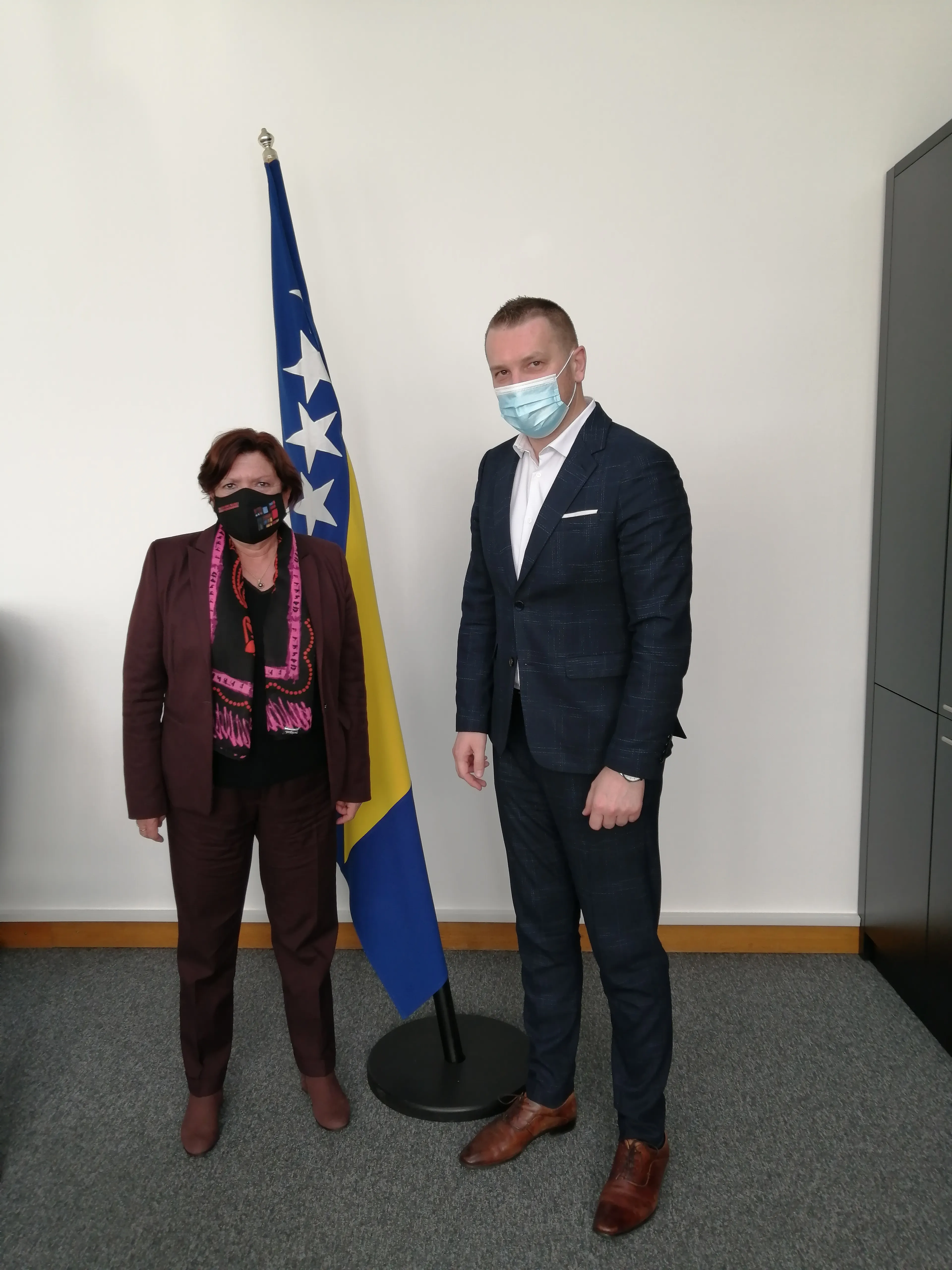 Ministar Grubeša primio u nastupnu posjet veleposlanicu Republike Francuske u BiH Christine Toudic