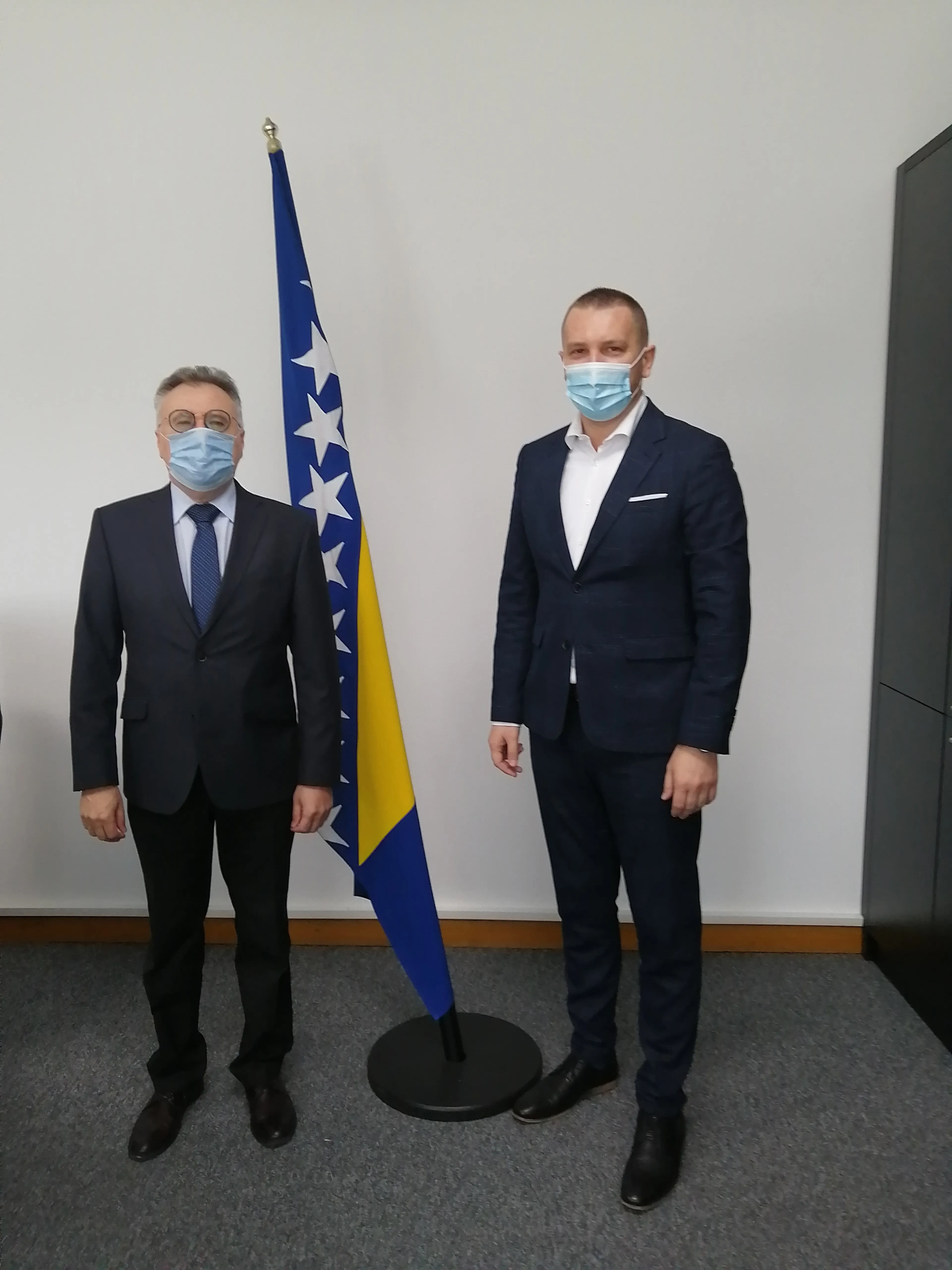 Ministar pravde BiH Josip Grubeša u nastupnu posjetu primio veleposlanika Ruske Federacije u BiH