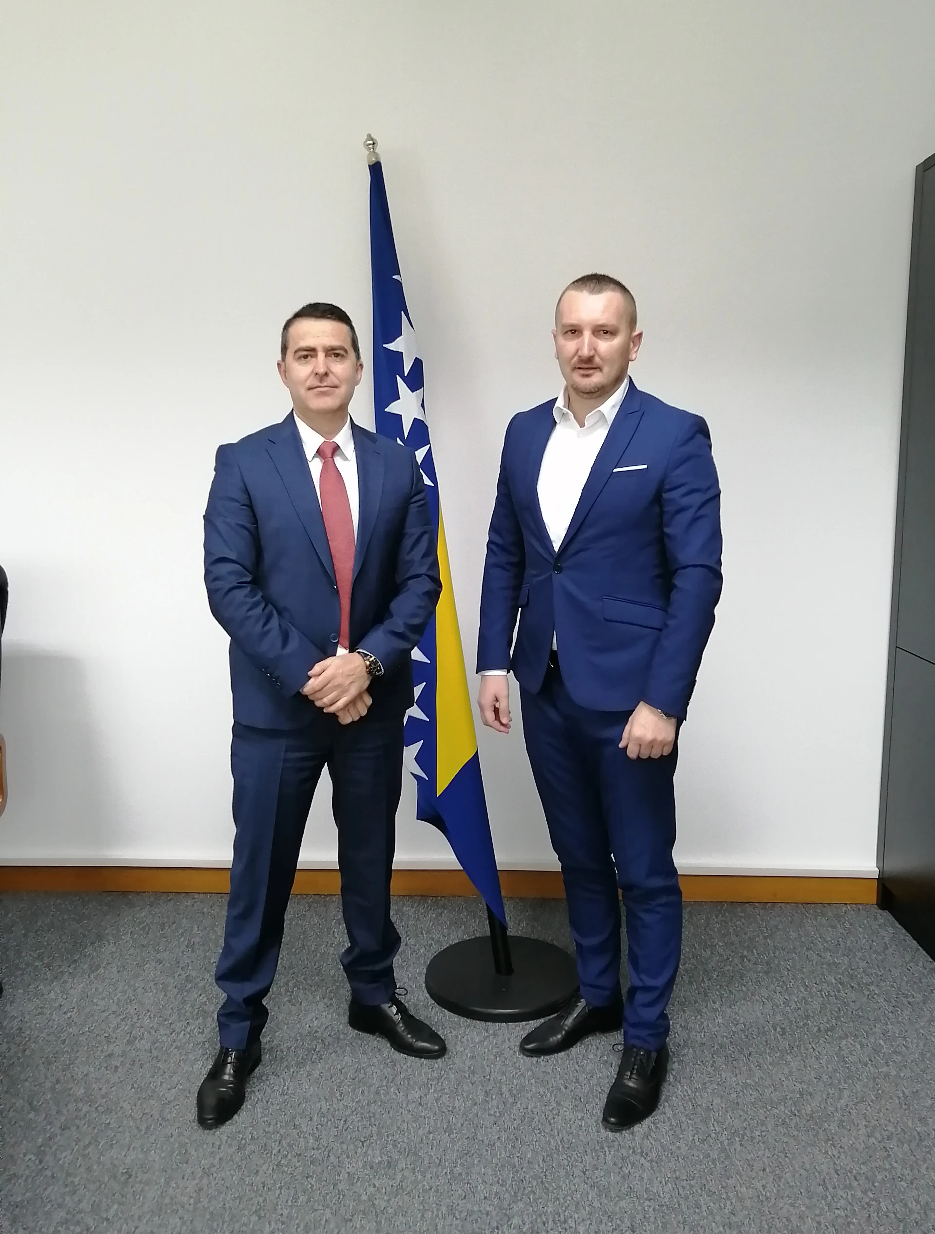 Sastanak ministra Grubeše sa v.d. glavnog tužitelja Tužiteljstva BiH Milankom Kajganićem