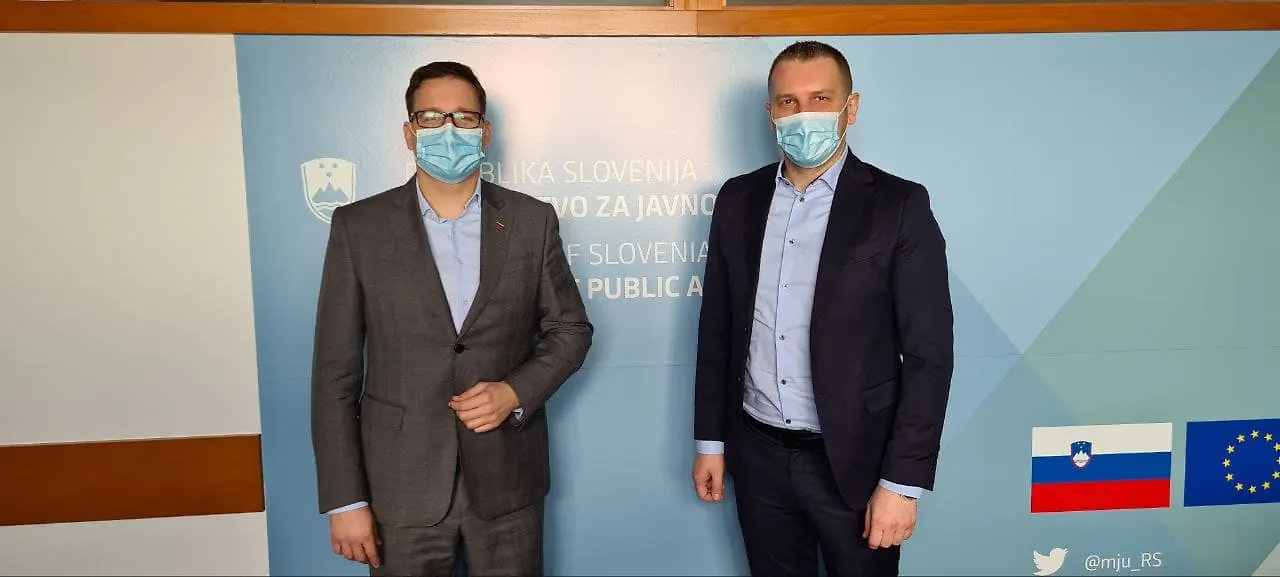 Ministar Grubeša sastao se s ministrom za javnu uprave Republike Slovenije Boštjanom Koritnikom