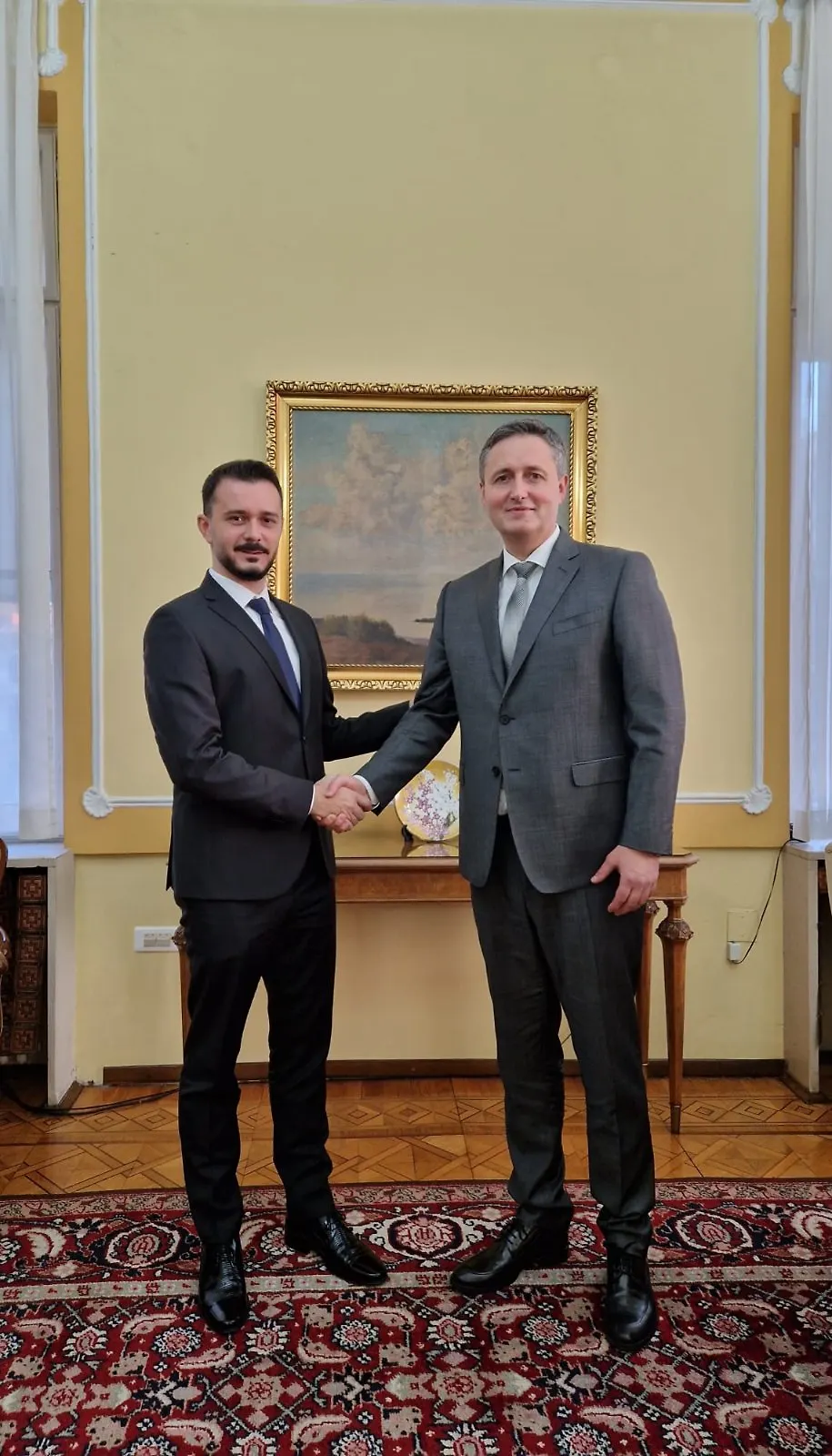 Zamjenik ministra pravde Elvir Mahmuzić sastao se s članom Predsjedništva BiH Denisom Bećirovićem 