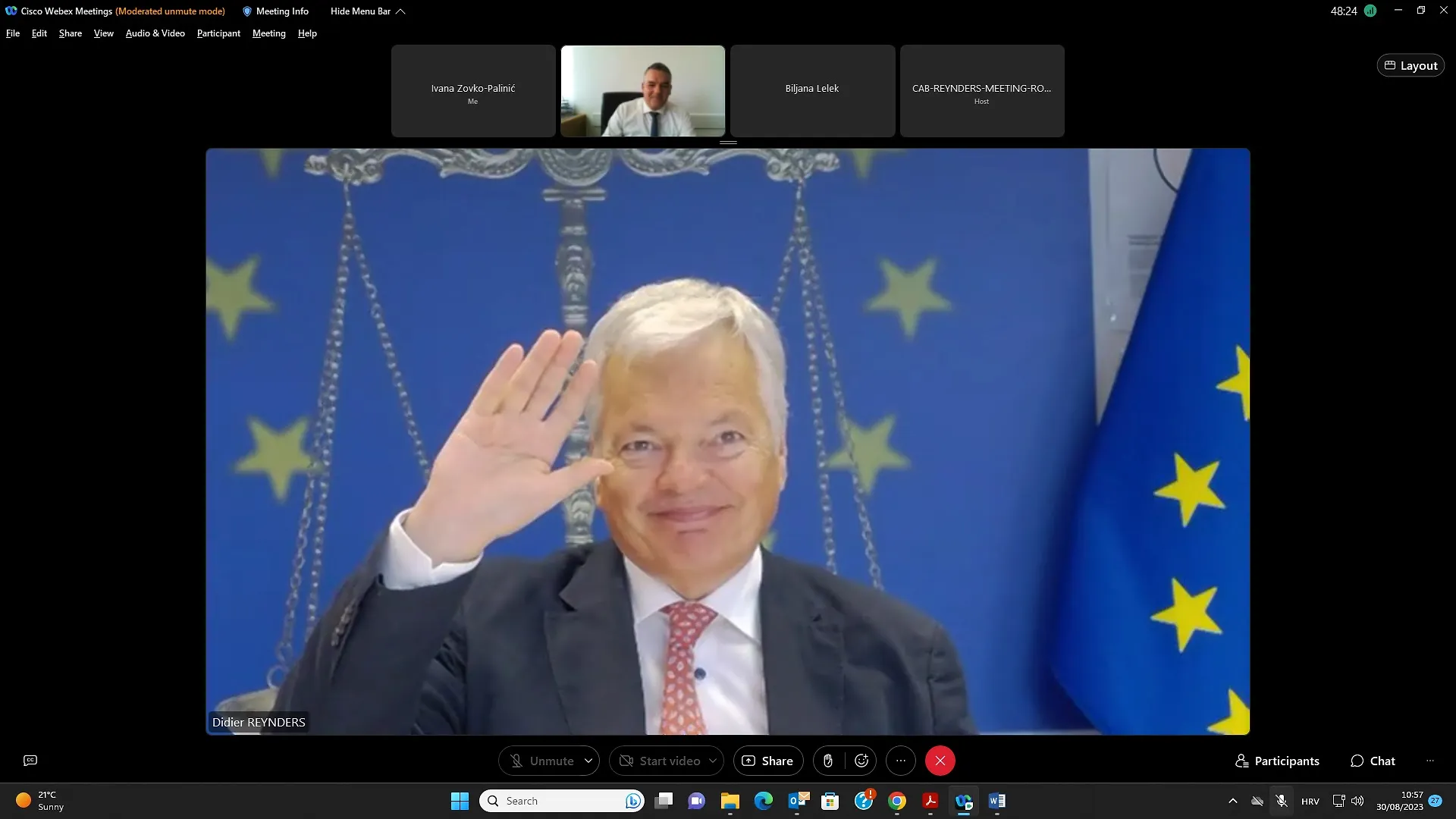 Povjerenik Europske komisije za pravosuđe Reynders podržao rad Ministarstvu pravde BiH 