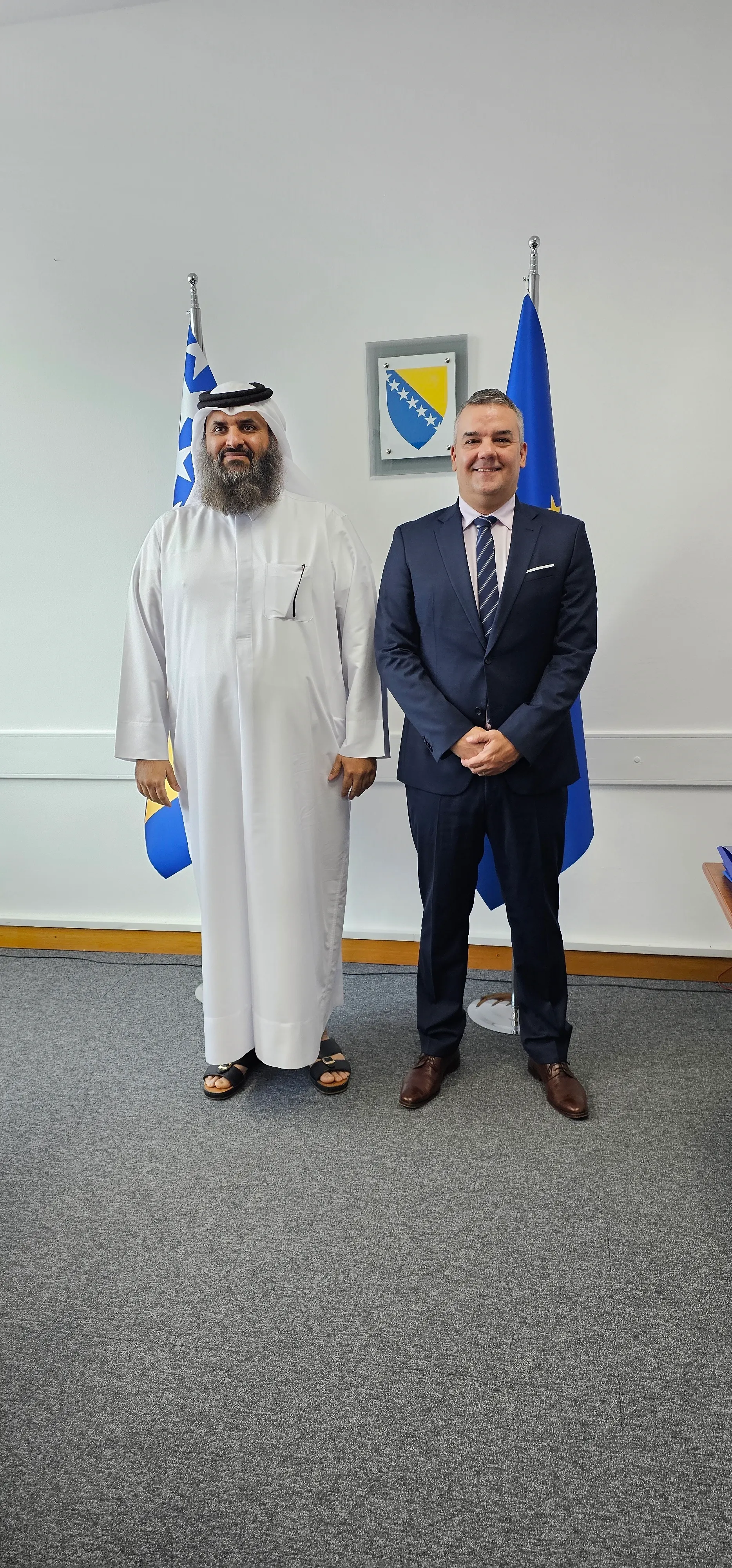 Ministar Bunoza primio u nastupni posjet veleposlanika Države Katar u Bosni i Hercegovini Meshaala Ali Al-Attiyaha