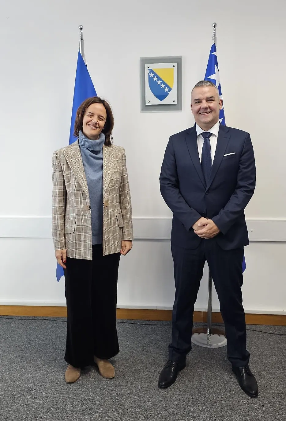 Ministar pravde BiH Davor Bunoza primio veleposlanicu Španije: Razgovori o pravosudnoj reformi i bilateralnim odnosima 