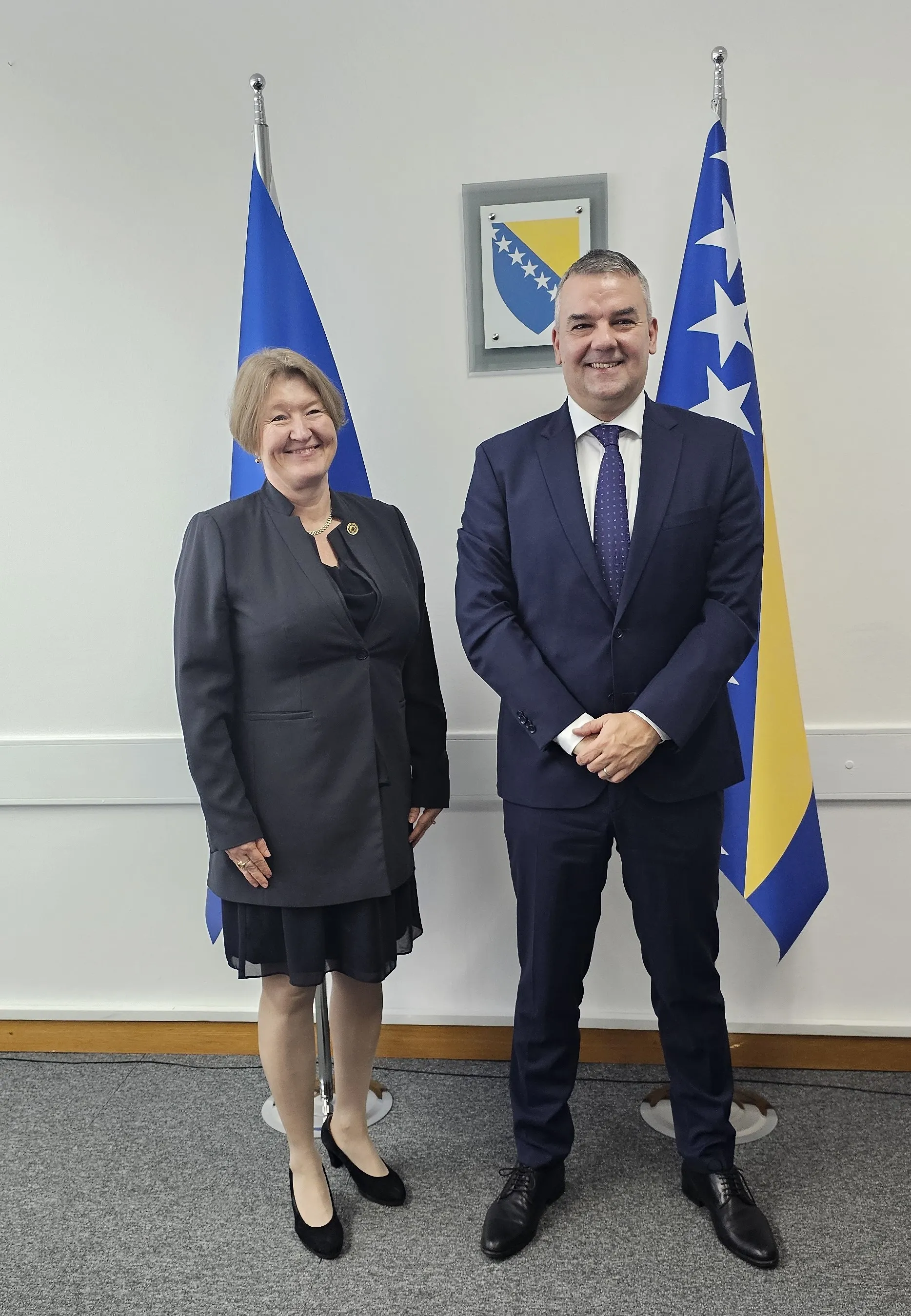 Nastupni posjet veleposlanice Češke Republike u BiH Ministarstvu pravde BiH