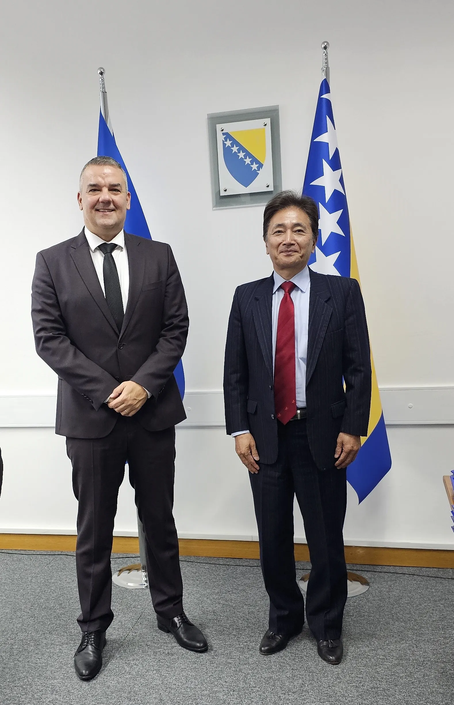 Ministar pravde BiH primio veleposlanika Japana u oproštajni posjet