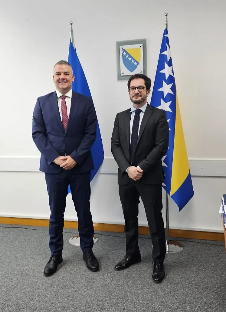 Ministar pravde BiH Davor Bunoza u nastupnu posjetu primio veleposlanika Francuske Republike u BiH 