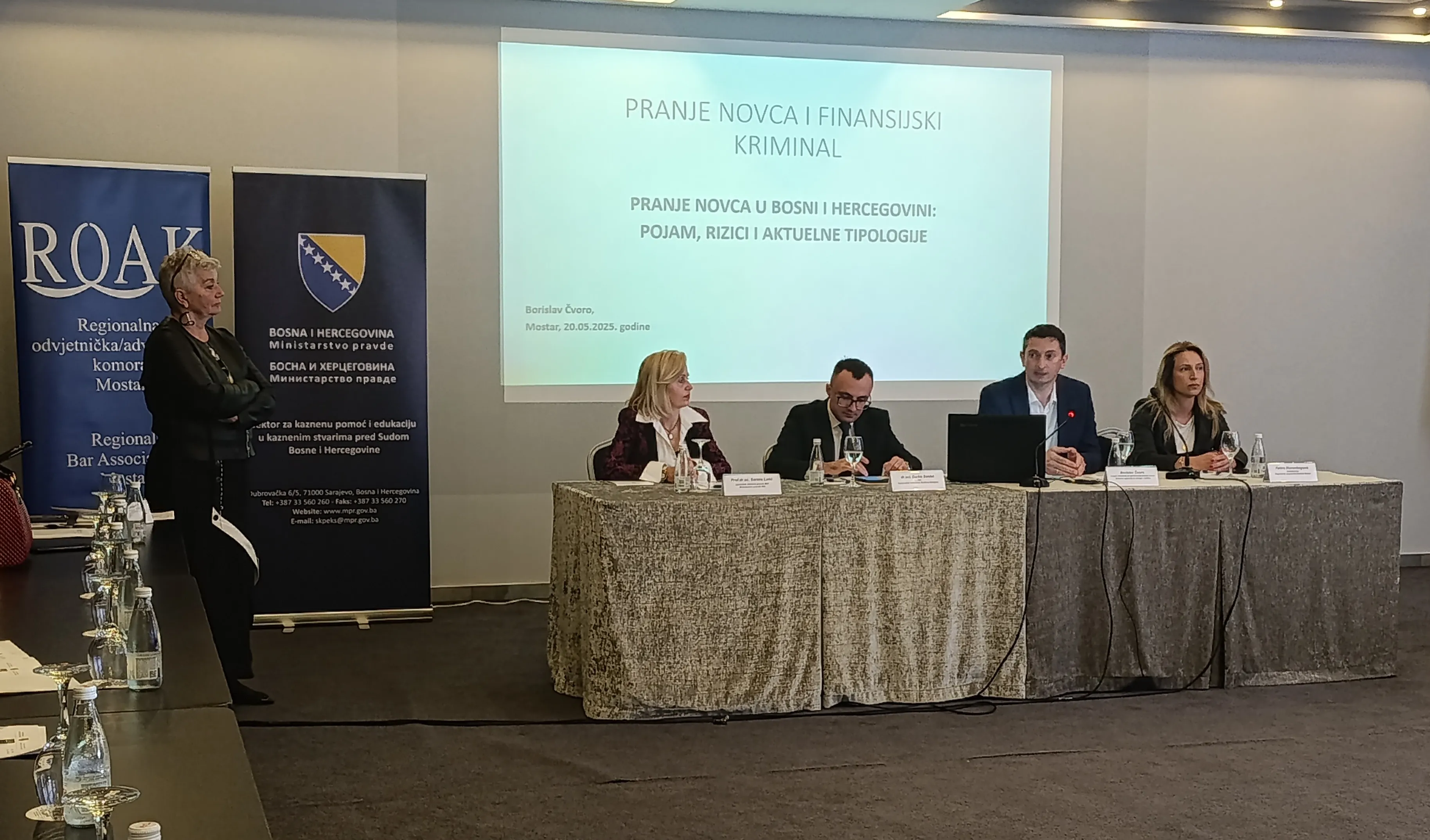 Održana edukacija na temu „Pranje novca i financijski kriminal“ u organizaciji Regionalne advokatske/odvjetničke komore Mostar i Ministarstva pravde BiH