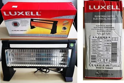 Električna kvarcna grijalica Luxell LX-2820M