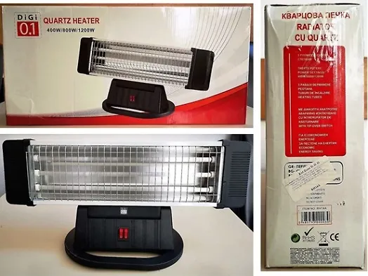 Električna kvarcna grijalica DiGi 0.1 tip RH14A