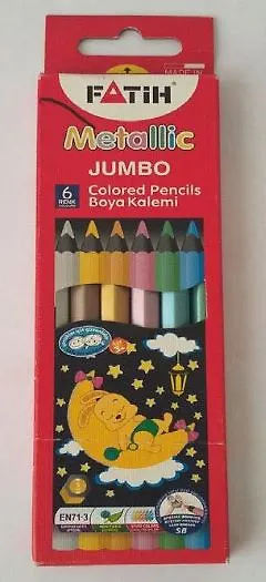 Drvene bojice „Metallic Jumbo Colored pencils Boya Kalemi“