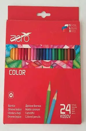 Drvene bojice „Aero color school leisure office“ 24/1
