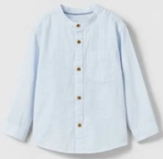 Košulja za bebe s rukavima (Camisa niño con botones manga larga)