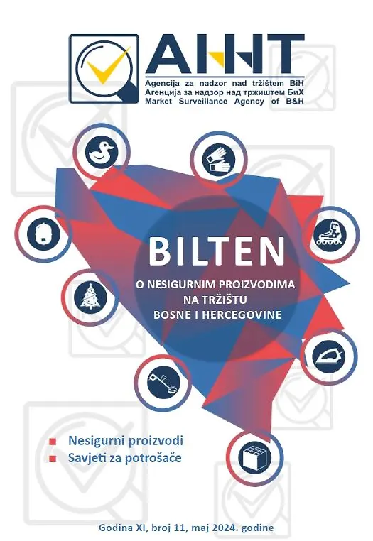 Objavljen Bilten o nesigurnim proizvodima na tržištu BiH za 2023. godinu