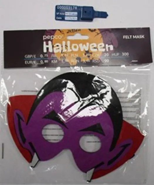 PLU 611118 FELT MASK HALLOWEEN