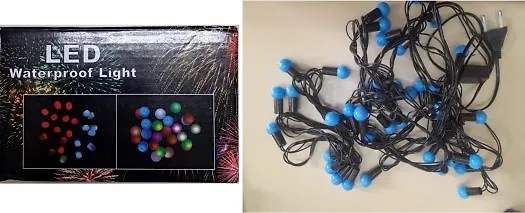 Svjetlosni lanac nepoznatog tipa LED Waterproof Light (plave svjetiljke, crna izolacija kabla)