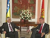 Chairman Špirić talks with Prime Minister Đukanović in Budva