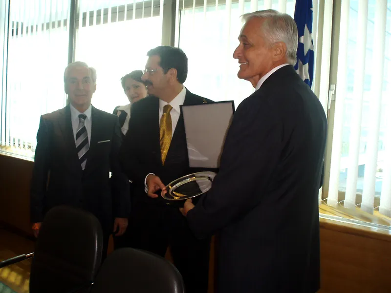 Chairman of the Council of Ministers of B-H Receives
President of the Union of Employers of  Turkey


