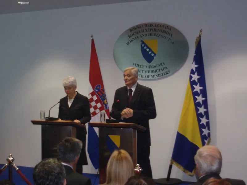 Premijerka Jadranka Kosor u radnoj posjeti BiH