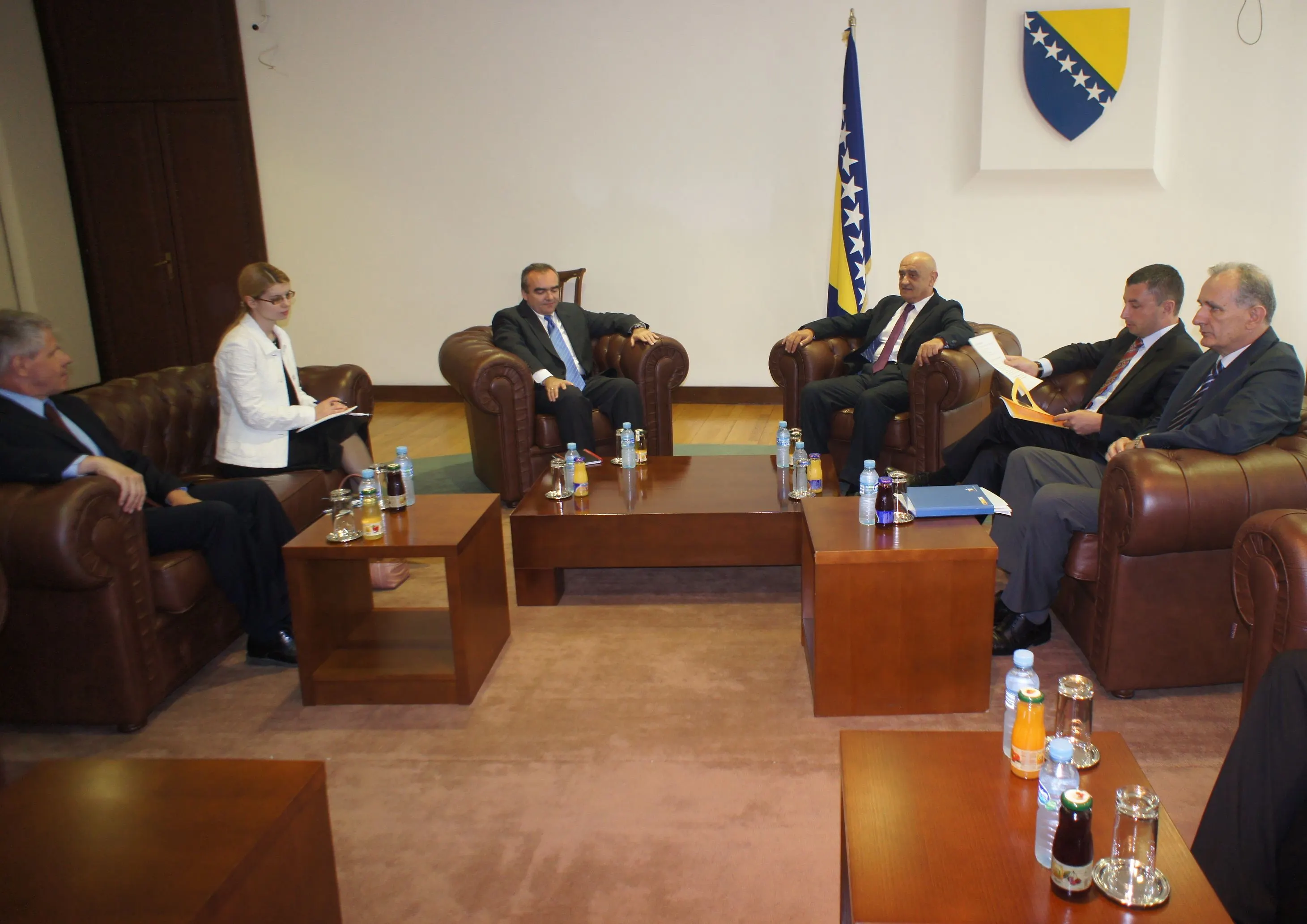 Chairman of Council of Ministers of BIH Vjekoslav Bevanda 
Talks with IMF Delegation
