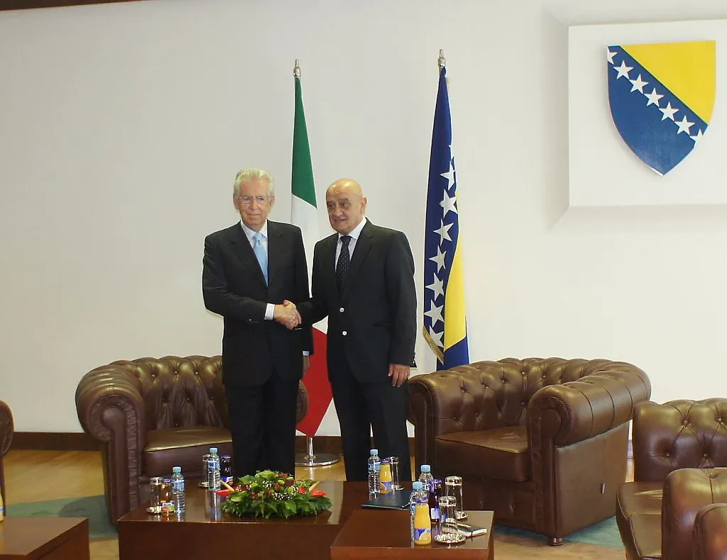 Chairman of Council of Ministers of BIH Receives Prime Minister of Republic of Italy

