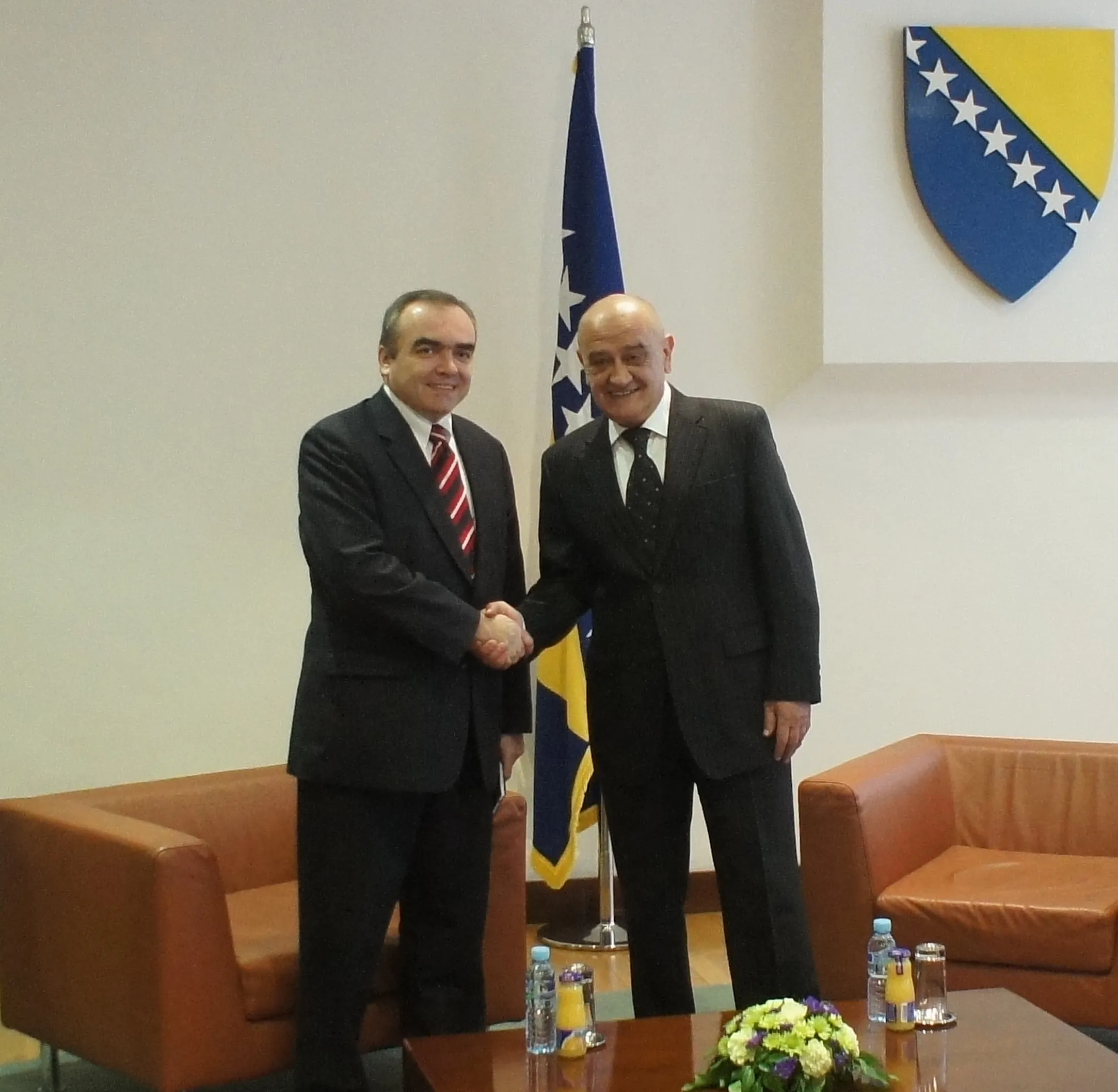 Chairman Bevanda Talks with Chief of IMF Mission