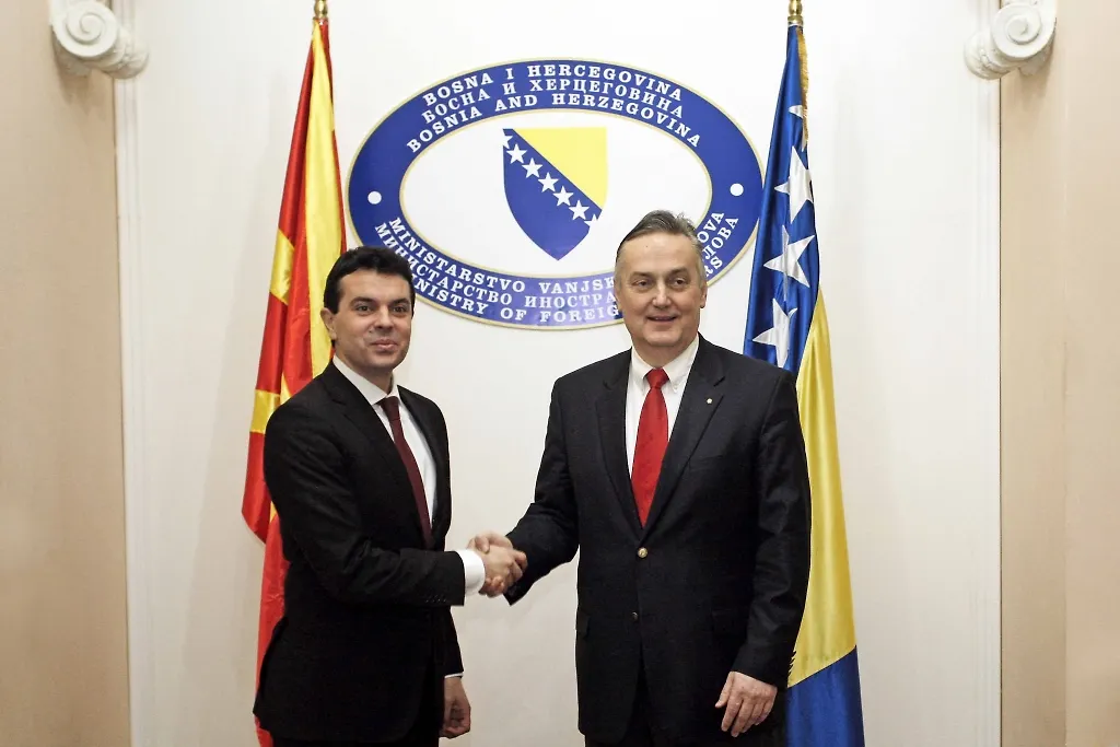 Deputy Chairman and Minister of Foreign Affairs of Bosnia and Herzegovina Zlatko Lagumdžija Met with Minister of Foreign Affairs of Republic of Macedonia Nikola Poposki 
