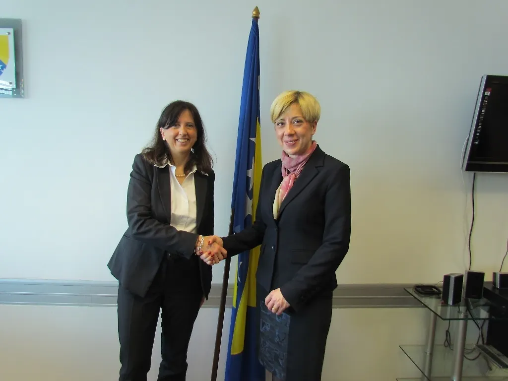 Замјеница министра др Едита Ђапо примила шефицу 
одјела за БиХ у Дирекцији Европске комисије Паолу Пампалони 
