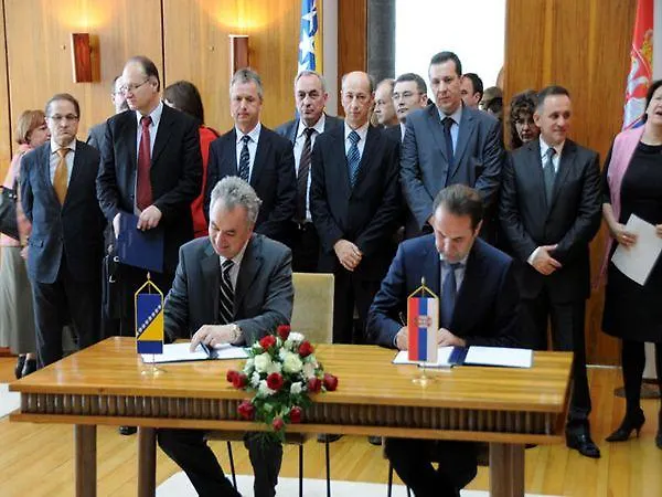 First session of Joint Committee for Economic Cooperation between Bosnia and Herzegovina and Republic of Serbia and signing of Protocol between MoFTER BiH and Ministry of Health of R. Serbia on mutual recognition and acceptance of documents issued by accredited laboratories for goods subject to supervision