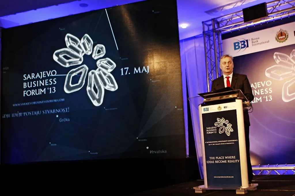 Zamjenik predsjedavajućeg Vijeća ministara i ministar vanjskih poslova Bosne i Hercegovine dr. Zlatko Lagumdžija učestvovao na Sarajevo Business Forumu 2013