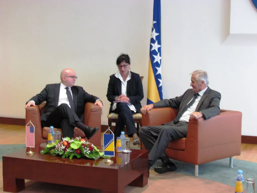 Minister Špirić talks with Deputy Assistant US Secretary of State