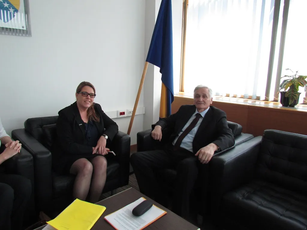 Minister Špirić Talks with Head of Council of Europe BIH Office