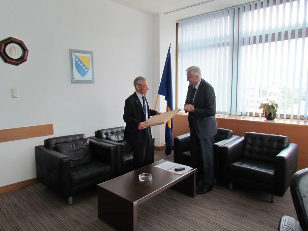 Министар Шпирић примио у опроштајну посјету 
руског амбасадора Боцан-Харченка
