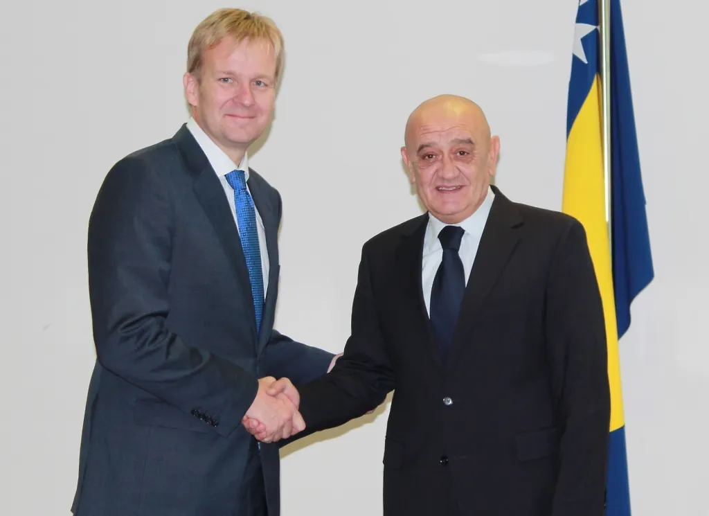 Predsjedatelj Bevanda primio u oproštajni posjet veleposlanika Sørensena