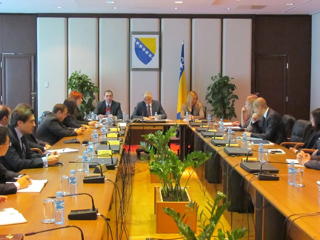 Minister Špirić with IMF and WB Mission on Financial Sector