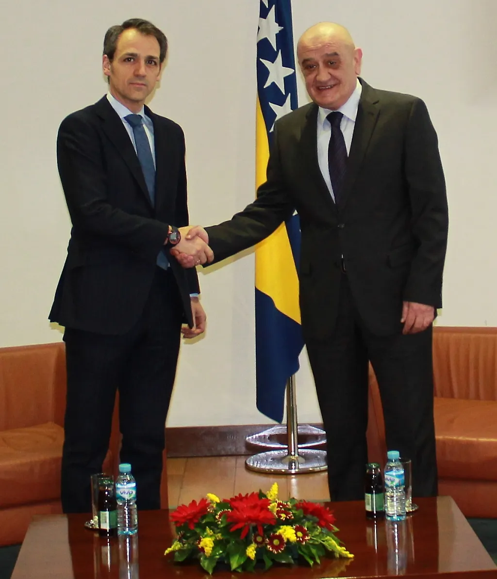 Predsjedatelj Bevanda s veleposlanicom Mejiom i direktorom ICEX-a Martinom