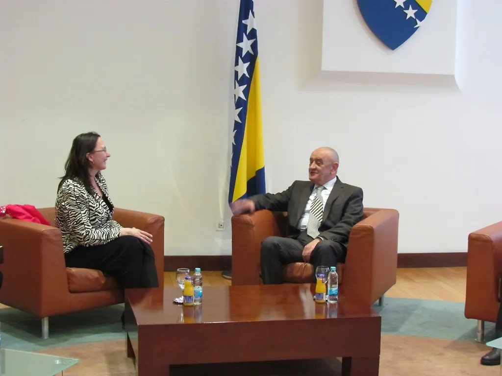 Vjekoslav Bevnada Talks with Head of WB Office in BIH