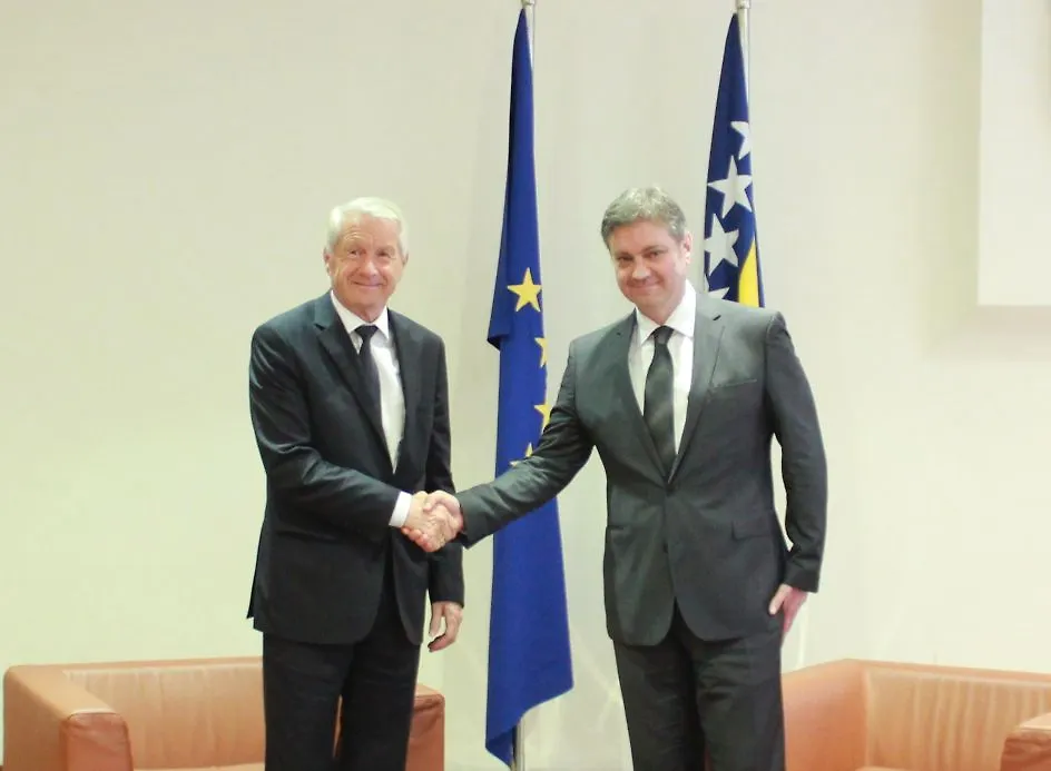 Chairman Zvizdić and CoE Secretary-General Jagland: Presiding over Council of Europe taken As Mater of Great Honour and Responsibility for BH