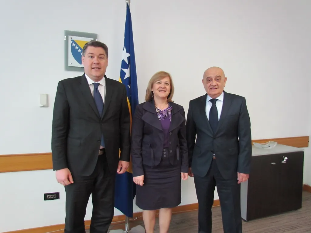 Minister Vjekoslav Bevanda Receives Croatian Finance Minister Boris Lalovac