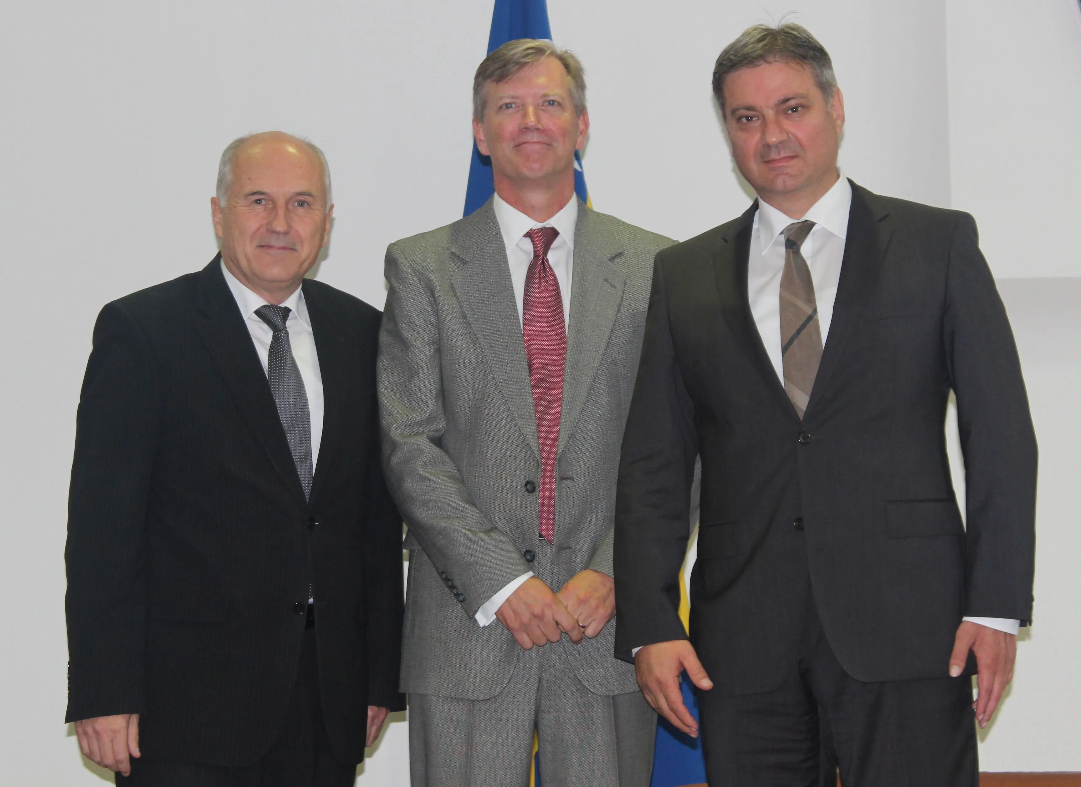 Chairman Zvizdić Talks with High Representative Inzko
and Dep High Representative Berton
